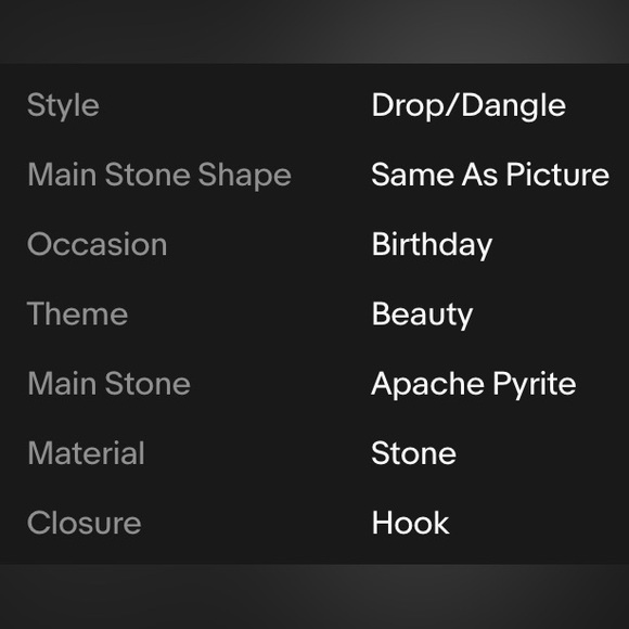 APACHE PYRITE EARRINGS - Picture 4 of 9